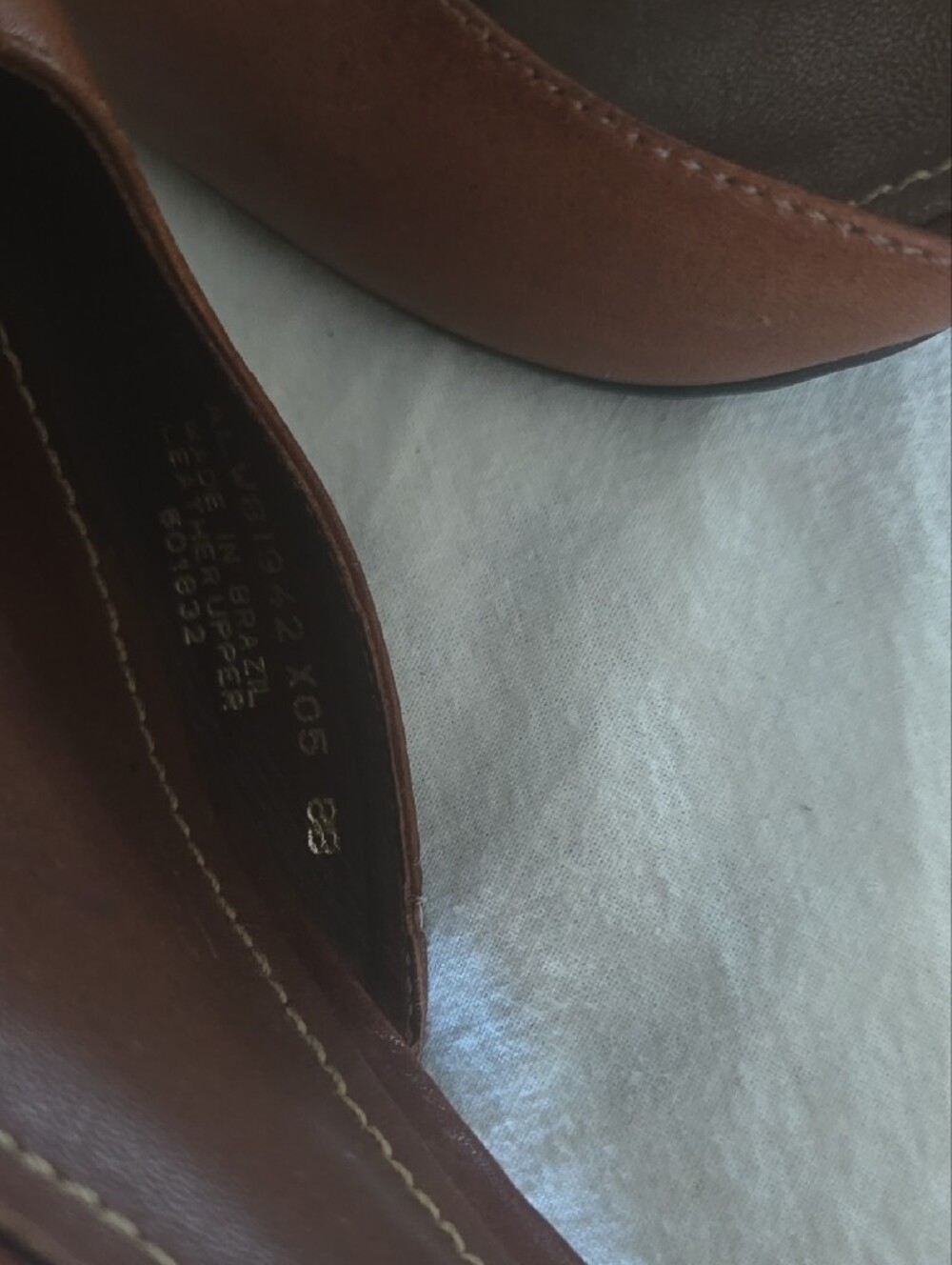 Vintage Lauren Ralph Lauren Brown Leather D'Orsay Pointed Pumps - Picture 13 of 13